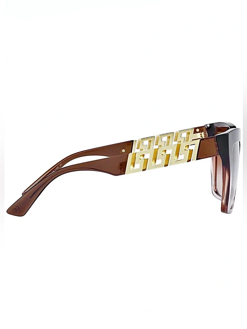 NEW VERSACE 4418 533213 Women’s Brown Gradient Beige Sunglasses 56 ••AUTHENTIC •